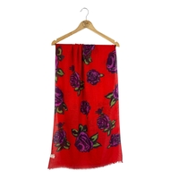 Allea wool print scarf