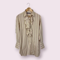 Ralph Lauren Silk Ruffle Front Blouse (8)