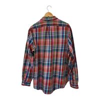 Vintage Polo Ralph Lauren men's plaid oxford shirt (XL)