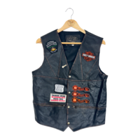 Akaso Leather Biker Vest (M)