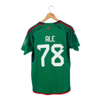 Adidas Mexico Home Football Jersey Ale 78 Green Qatar 2022 (S)