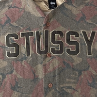 Stüssy Camo Wool Baseball Shirt (L)