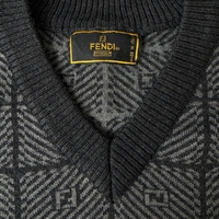 FENDI - FF Monogram men's merino wool pullover (52)