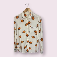 Ganni Rosemont Floral принт риза (38)