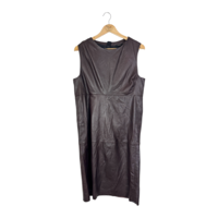 Massimo Dutti кожена рокля (M)