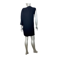 Alexander McQueen Black Zip Boat Neck Midi Dress (IT40/M)