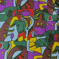 Loredano Pure Silk Print Scarf