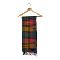 Johnstons of Elgin Lambswool Fringed Plaid Scarf