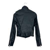 True Religion Moto Coated Faux Leather Jacket (S)