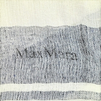 Max Mara ленен шал на райе 61x182