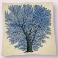 Unbranded Wool Blend Print Scarf 85x85