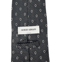 Vintage Giorgio Armani Monogram копринена вратовръзка 56''