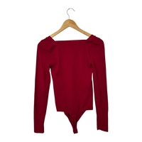 Wolford Ribbed Square Neck Bodysuit (M/L)