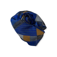 Louis Feraud Geometric принт шал вълна и коприна