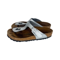 Birkenstock Gizeh Silver Birko-Flor (39)