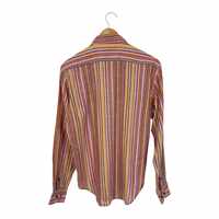 Etro Multicoloured Striped Linen Shirt (40)