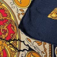 Silk scarf with vintage print 