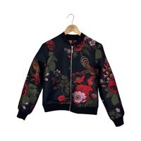 YAS Floral Bird Bomber Jacket (S)