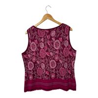 Deerberg Knitted Floral Tank Top (L)