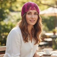 Handmade ръчно плетена шапка (S/M)