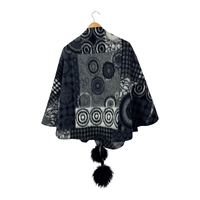 Annikki Karvinen Handmade Wool Wrap Poncho (OS)