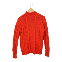 Lauren Ralph Lauren Cotton Acrylic LS Mock Neck - Knitwear Sweater (M)