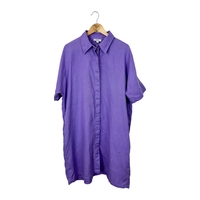 Ленена рокля тип риза COS, свободен силует (M)