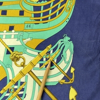 Vintage Hermès Proues Silk Scarf 87x87