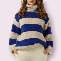 10days Дамски пуловер с висока яка алпака и вълна  (L)