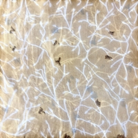 No brand копринен принт шал 52x176