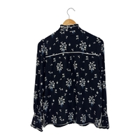 H&M Erdem Floral Silk Pajama Blouse (36)