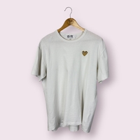 Comme des Garçons Play Gold Heart T-Shirt (2XL)