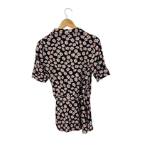 Ganni Montrose Crepe Wrap Blouse (36)