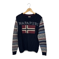 Napapijri Cable Knit Wool Pullover (S)