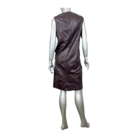 Massimo Dutti кожена рокля (M)