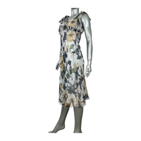 Sonia Fortuna floral print silk dress (L)