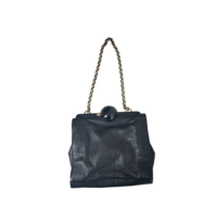 Мини дамска чанта Jaeger Soft Black Leather Handbag / Clutch Bag