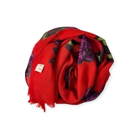 Allea wool print scarf