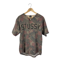 Stüssy Camo Wool Baseball Shirt (L)
