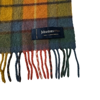 Johnstons of Elgin Lambswool Fringed Plaid Scarf