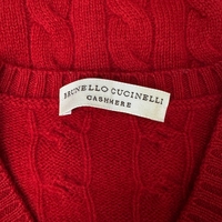 Brunello Cucinelli Cable Kniit Cashmere Sweater (M)