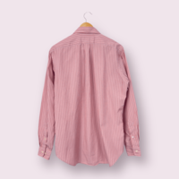 RALPH LAUREN Pink Striped Classic Fit Button-Down Shirt (M)