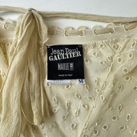 Jean Paul Gaultier Maille Femme дамска блуза, прозрачна, с връзки (M)