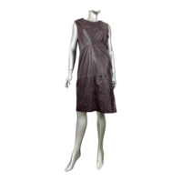 Massimo Dutti кожена рокля (M)