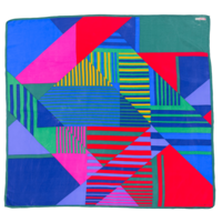 Maria Kurki Geometric Silk Scarf 77x84