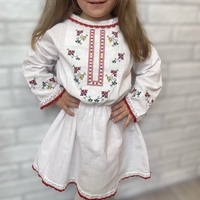 Кенарена риза с бродерия