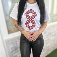 Дамска тениска с бродерия 2