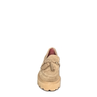 Women's moccasins / loafers / genuine leather / 71-19 / taba