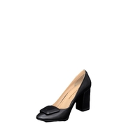 Women's elegant shoes / genuine leather / 728-07/black