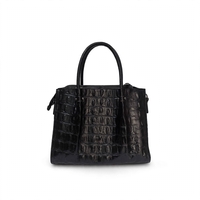 Women's handbag / genuine leather / 761-02 / black